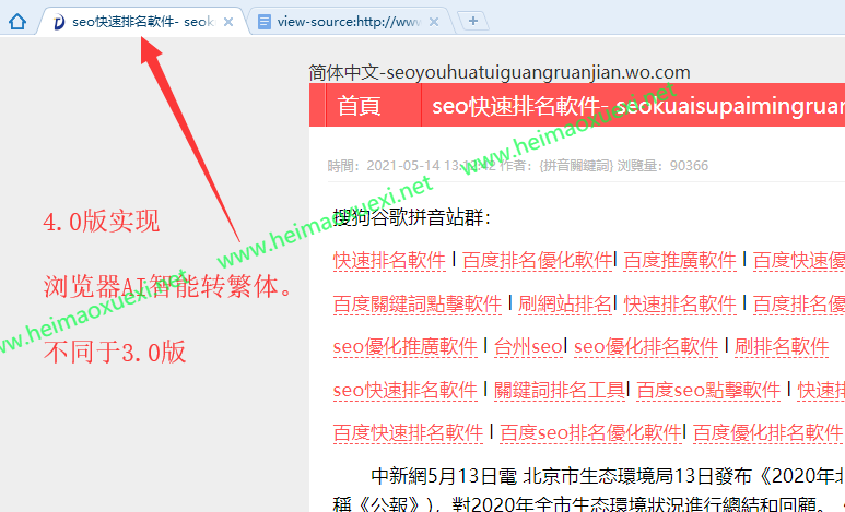 搜狗泛站群4.0-拼音繁体镜像首页纯泛站群参数版AI智能版